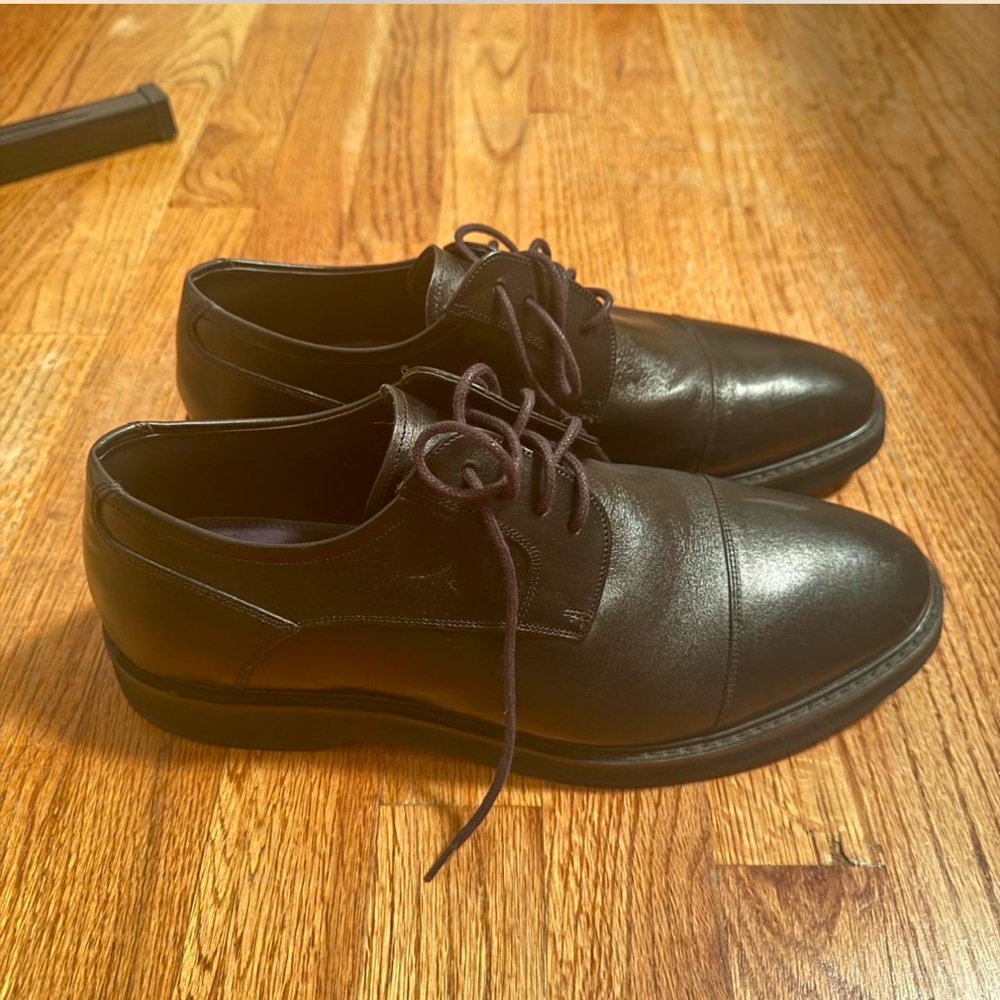 Men's Black Leather Dress Shoes